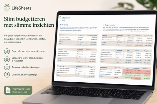Budgetplanner voor Google Sheets